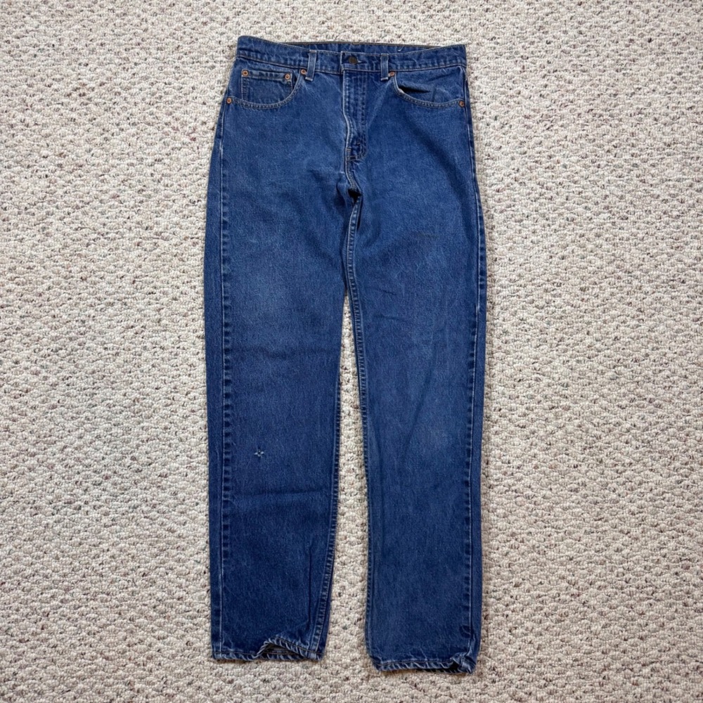 Levis 505 Regular Fit Straight Leg Jeans Mens 32x31 Blue Medium Wash Vintage